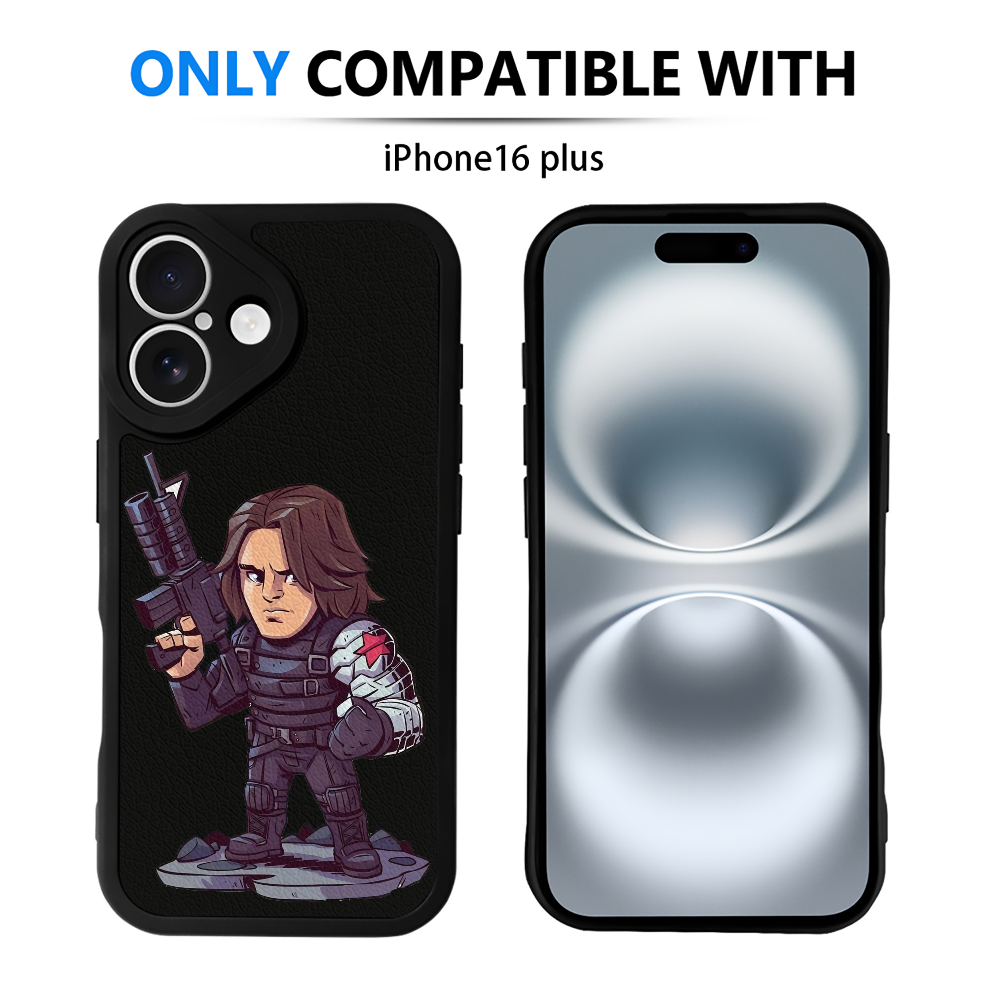 （画像用） アベンジャーズ The Avengers 【iPhone 16シリーズ対応】シリコンスマホケース（レザー調） 材質：シリコン